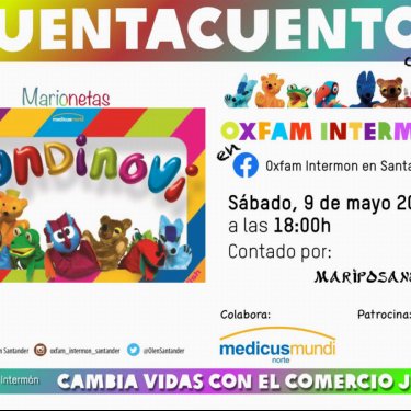 Las Marionetas Mundinovi sigue en las redes sociales a través de la Tienda de Intermón Oxfam en Santander